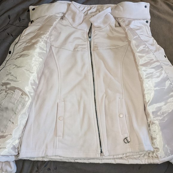 KORET WOMEN'S WINTER COAT & VEST Small S Light Pink Jacket Fleece Soft Warm - Picture 2 of 9